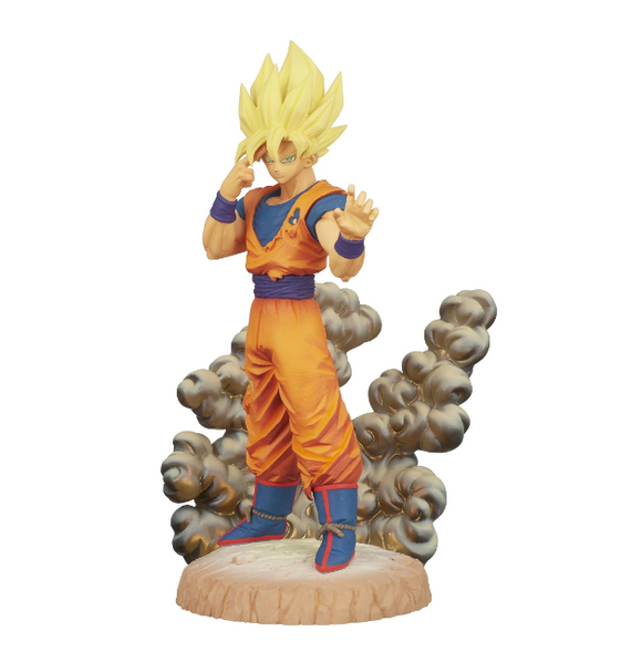 Figura Son Goku History con nube de energía Bandai