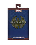 “Caja de la figura Homelander The Boys de NECA con logo en relieve.”