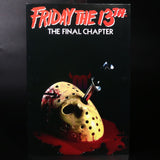 "Figura de acción Jason Voorhees de Friday the 13th: The Final Chapter de 7 pulgadas en su empaque original de NECA."