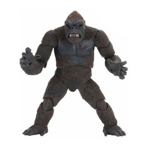 "Detalle de la figura de King Kong mostrando la textura realista y expresión feroz."