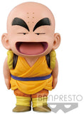Figura de Krillin Dragon Ball con expresión alegre y base negra