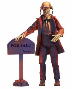 "Figura MEGADETH junto a su cartel 'For Sale' y base para exhibición."