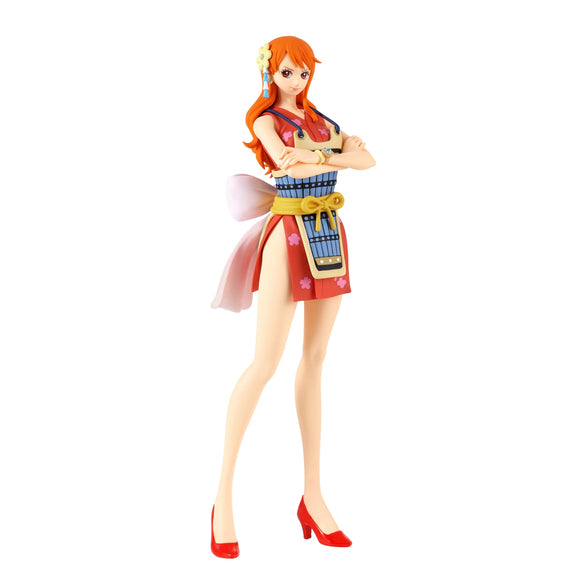  “Figura Nami estilo Wanokuni rojo de Glitter & Glamours Bandai.”