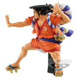 del rostro y postura dinámica de la figura King de Kozuki Oden.