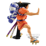  Figura completa de Oden con katanas y base de soporte incluida.