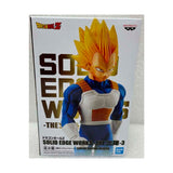 “Caja original de la figura Super Saiyan Vegeta Solid Edge Works Bandai.”