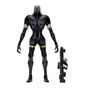 "Figura K-Tron de Valerian con rifle de alta precisión, ideal para coleccionistas."