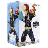 “Caja oficial de la figura Shoto Todoroki de Bandai Banpresto.”