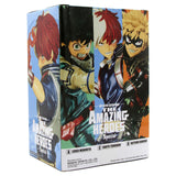 “Caja oficial de la figura Shoto Todoroki de Bandai Banpresto.”
