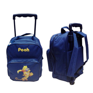 MOCHILA C/ RUEDA POOH azul JD5-84255P DISNEY