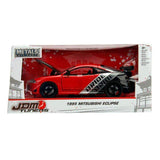 AUTO Mitsubishi Eclipse 1995 Rojo | Escala 1:24 | JADA Toys | Código JT-99105