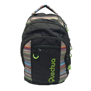 MOCHILA QUECHUA POLYEST neg/verde Q-1301 QUECHUA