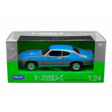 Auto Pontiac GTO 1969 Escala 1:24 | Welly | Modelo Azul 22501W