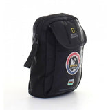 Mini Bolso National Geographic Small Shoulder Negro N01102.06 con Sujetador de Hebilla