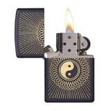 ENCENDEDOR ZIPPO NEGRO YING YANG 29423