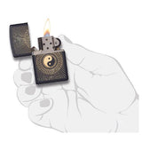 ENCENDEDOR ZIPPO NEGRO YING YANG 29423