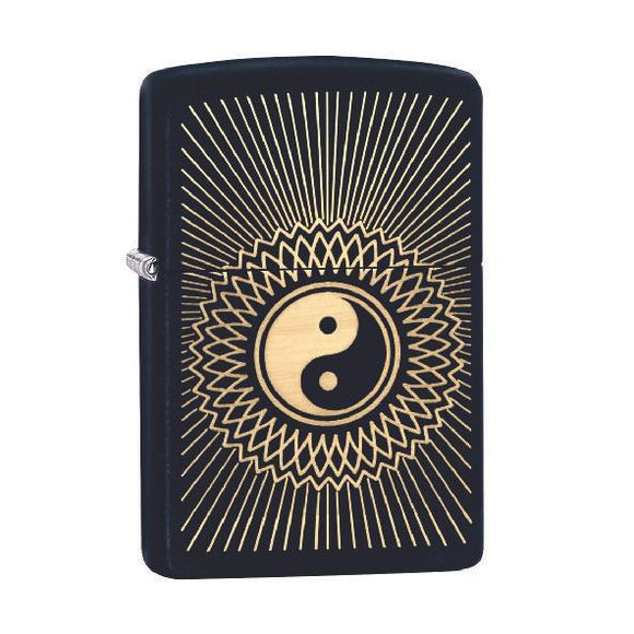 ENCENDEDOR ZIPPO NEGRO YING YANG 29423