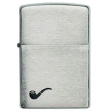 ENCENDEDOR ZIPPO PLATEADO C/ PIPA 200PL