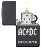 ENCENDEDOR ZIPPO AC-DC NEGRO 49015