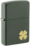 ENCENDEDOR ZIPPO VERDE C/ TREBOL 49796