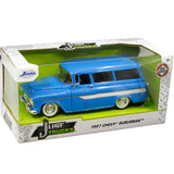AUTO Chevy Suburban 1957 Azul | Escala 1:24 | JADA | Código JT-97190